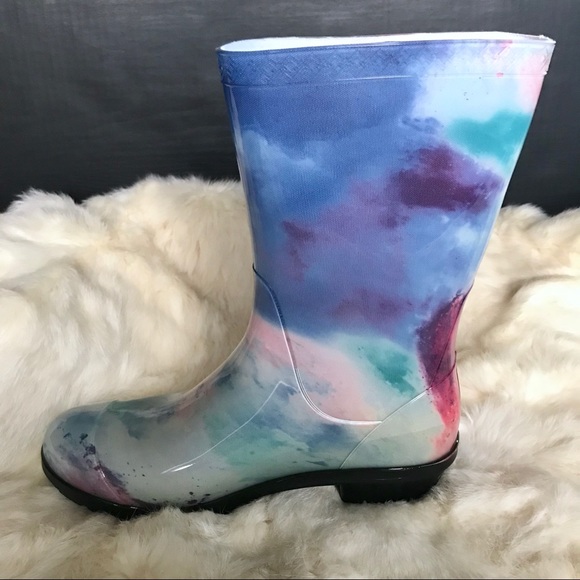 NEW Ugg Watercolor Rain Boots Size 7 Women’s - Picture 3 of 7